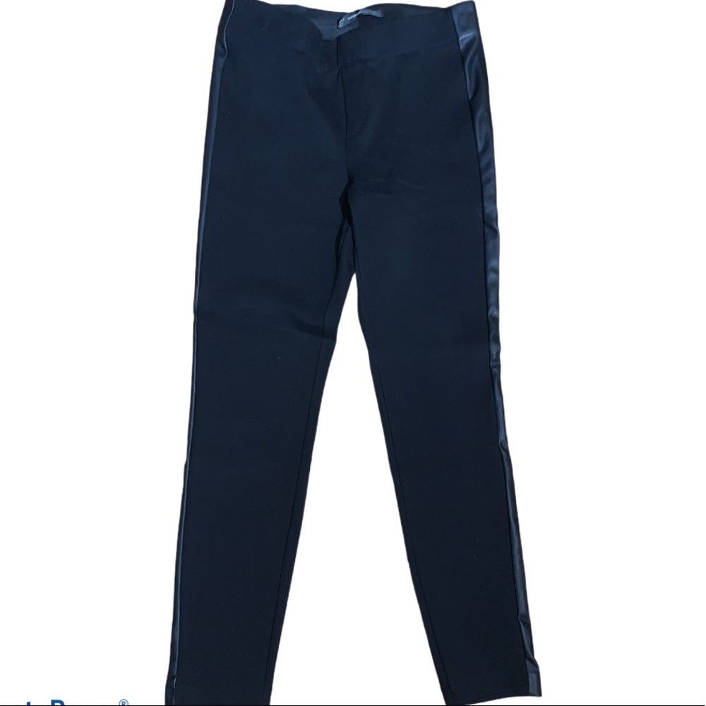 Zara Trafaluc Collection Black Pants w/faux leath